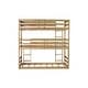 preview thumbnail 13 of 13, Wood Twin Size Bunk Bed with Guardrails, Bedroom Detachable Triple Bunk with 2 Built-in Ladders ,Oak