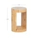 preview thumbnail 8 of 6, Linon Pensfold Beige Capiz and Wood Side Table