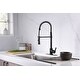 preview thumbnail 27 of 29, UltraFaucets Euro Collection Spring Spout Kitchen Faucet With Pull-Down Spray