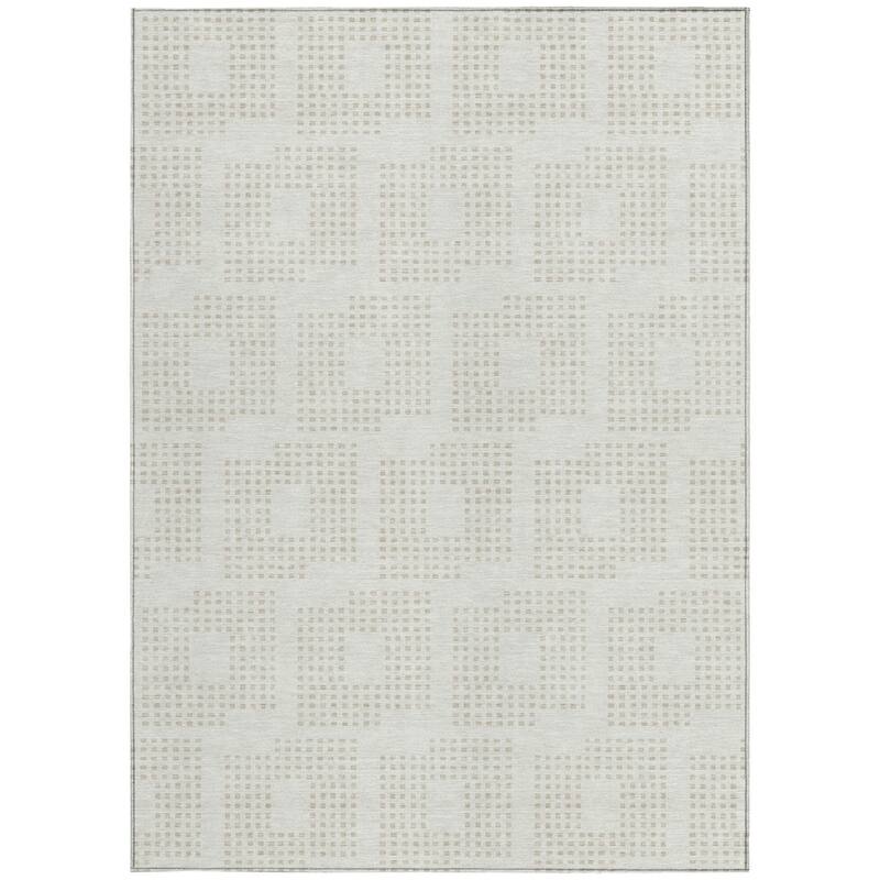 HomeRoots Geometric Transitional Rectangle Outdoor Rug