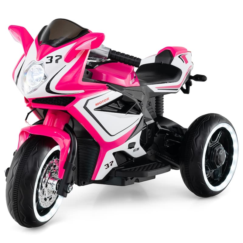 Costway Kids Ride on Motorcycle 6V Battery Powered Mini Electric - See Details - Pink