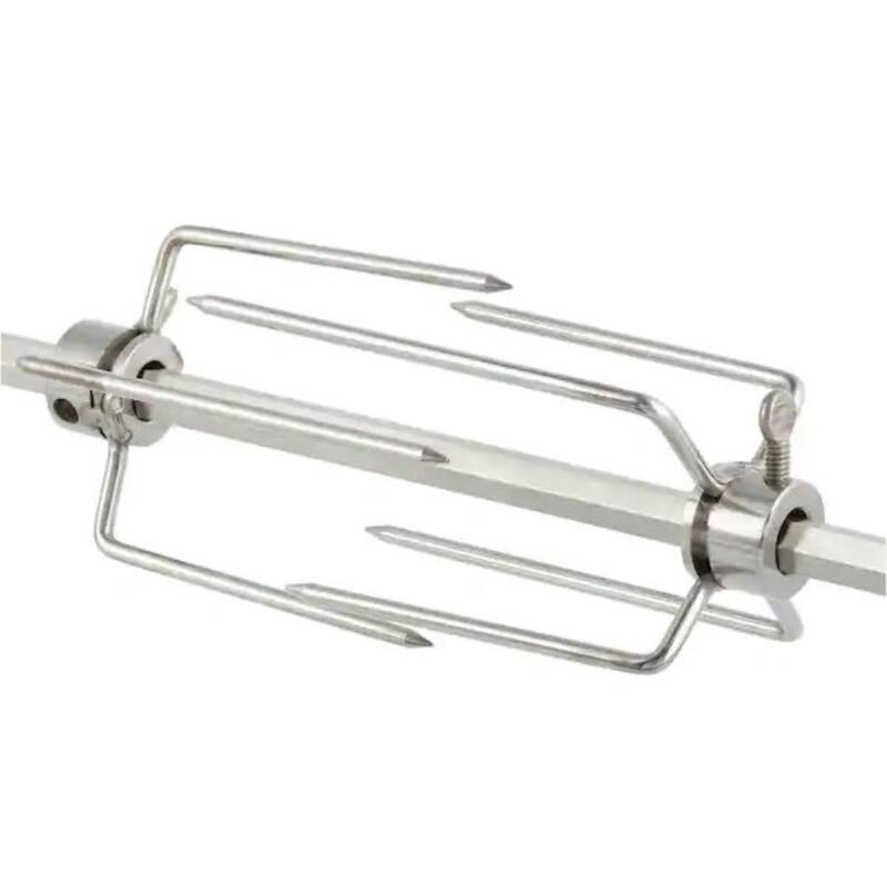 Spire 36" Stainless Steel Rotisserie Grilling Kit w/ Motor, 1/2" Rod, 4 Forks, & Hardware