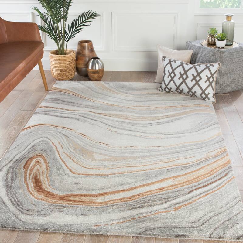 Hammet Handmade Abstract Marbled Pattern Area Rug