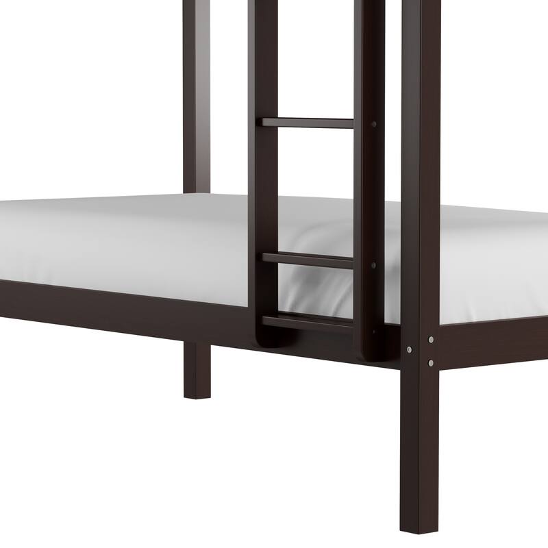 Hillsdale Caspian Wood Twin Over Twin Bunk Bed