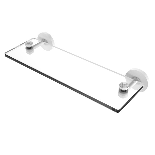 Allied Brass South Beach Collection Glass Vanity Shelf with Beveled Edges