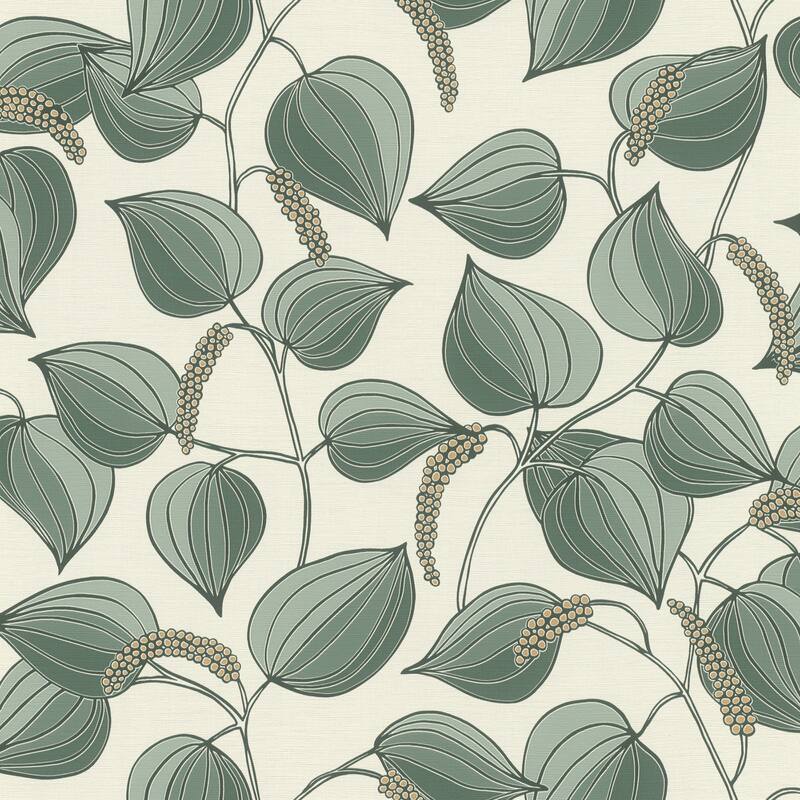 Rasch Alaia Green Leafy Vine Wallpaper