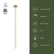 preview thumbnail 3 of 10, Alora Lighting PD321712-RT Marni 86" Wide 3000K LED Linear Pendant