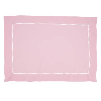 Hemstitched Border Design Table Mats (Set of 12) - 14"x20"