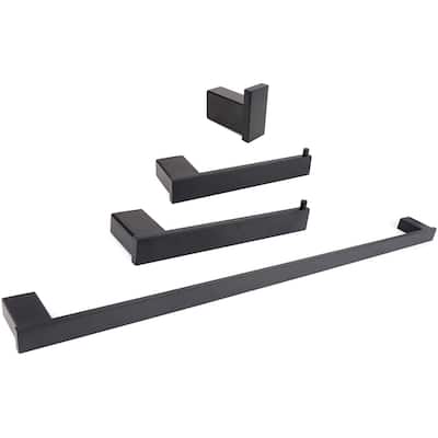 Florence Series Bathroom Accessory Set in Black