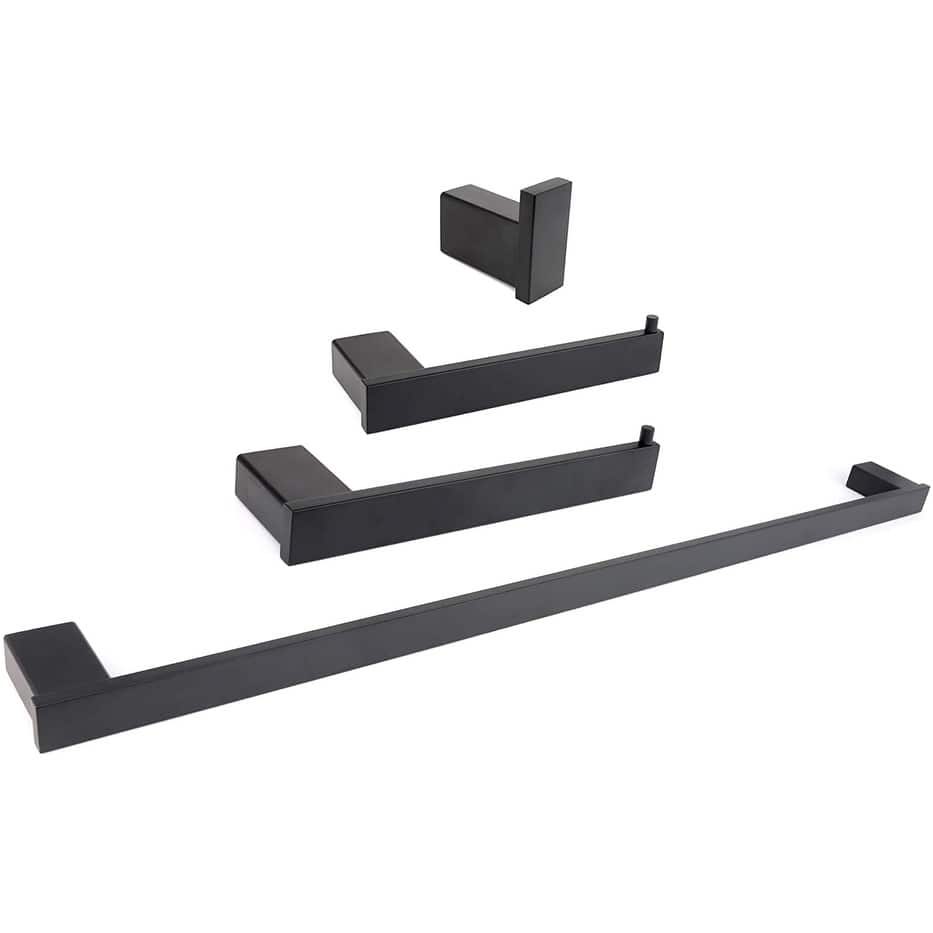 Florence Series Bathroom Accessory Set in Black