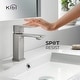 preview thumbnail 9 of 34, Lead-free Solid Brass Single Handle Bathroom Vanity Faucet with Hose