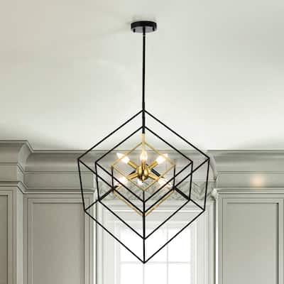 Socompa 6-Light Caged Sputnik 6-Light Chandelier for Dining/Living Room, Bedroom