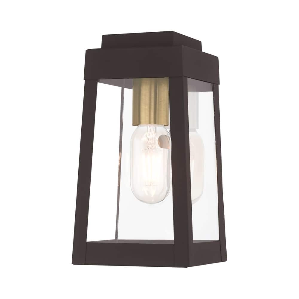 Livex Lighting Oslo Single Light 10" Tall Outdoor Wall Sconce