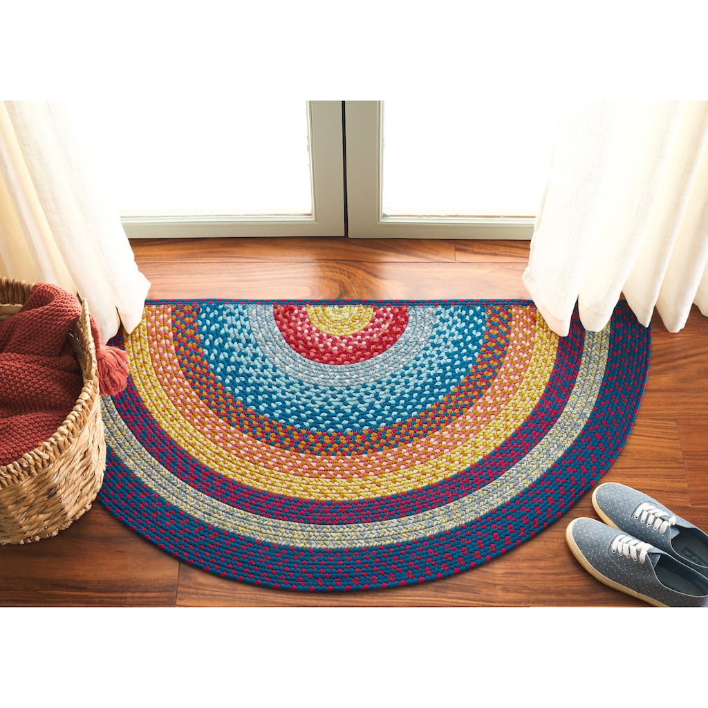 SAFAVIEH Handmade Braided Jo Machine Washable Country Casual Rug