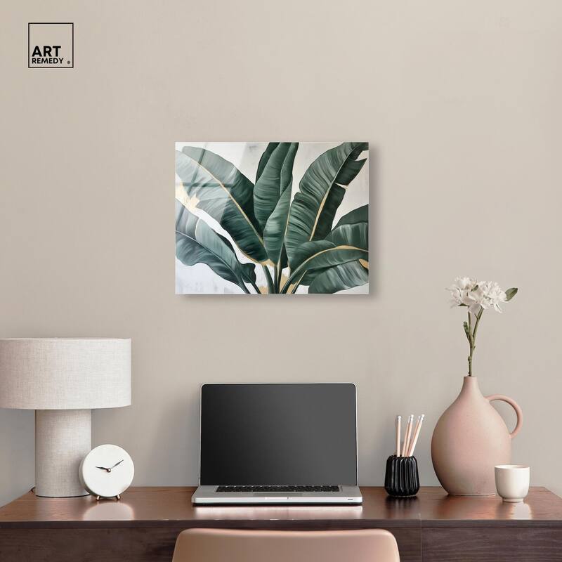 Jungle Jewel Jade II Acrylic by Art Remedy, Ready to Hang