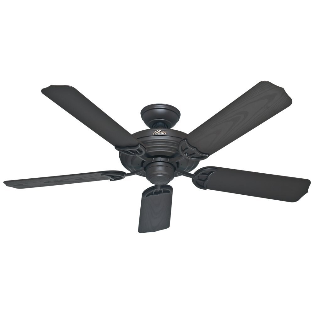 Hunter 53061 Sea Air Outdoor Ceiling Fan W 5 Blades Stainless Steel New Bronze