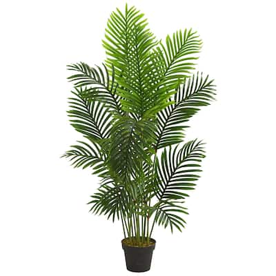 Artificial Palm Tree 5ft Indoor Vintage Decor Greenery Home Accent - 5ft.