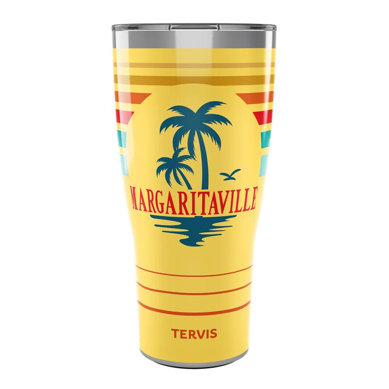 Tervis Traveler Margaritaville Gotta Go Palm Triple Walled Insulated Travel Tumbler, Stainless Steel - 30oz