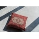 preview thumbnail 6 of 4, EMPIRE RED Indoor-Outdoor Pillow By Marina Gutierrez