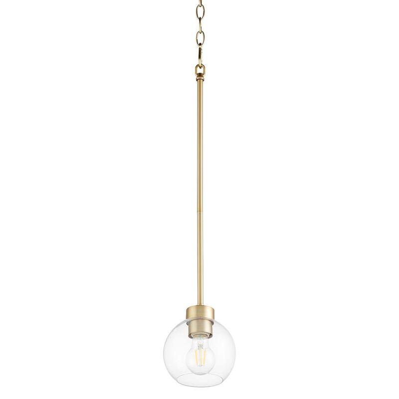 Quorum International 3317 Volan 6" Wide Mini Pendant - Aged Brass