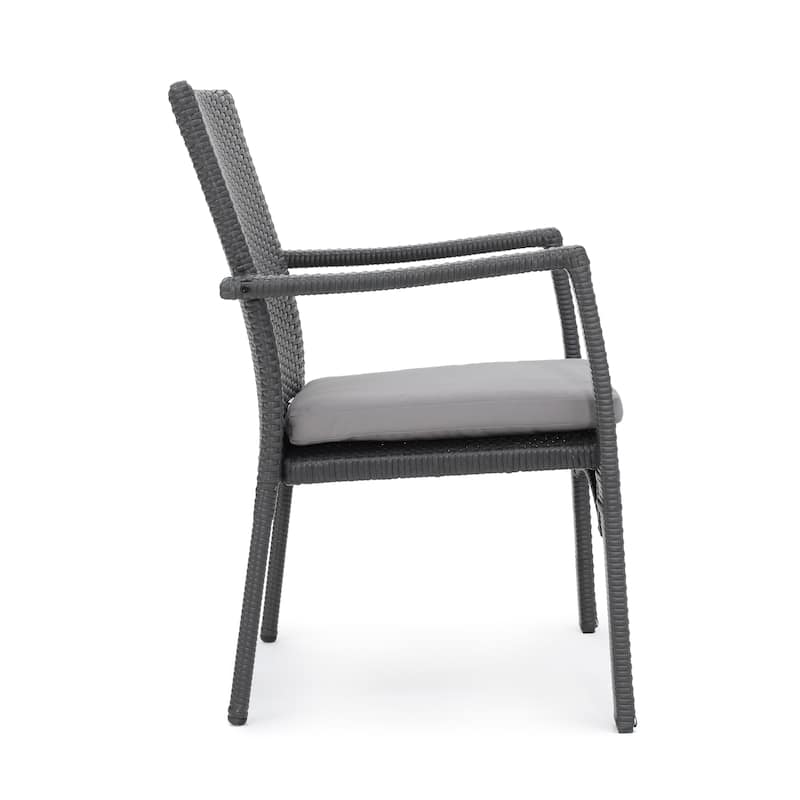 Adina 7-piece Wicker Aluminum Dining Set by Christopher Knight Home - N/A