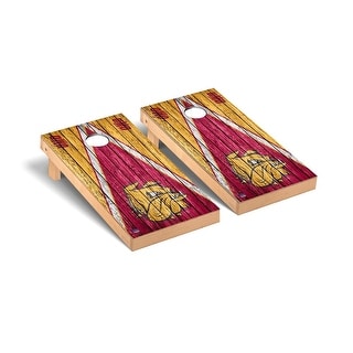 Minnesota Duluth Bulldogs Triangle Cornhole Board Set
