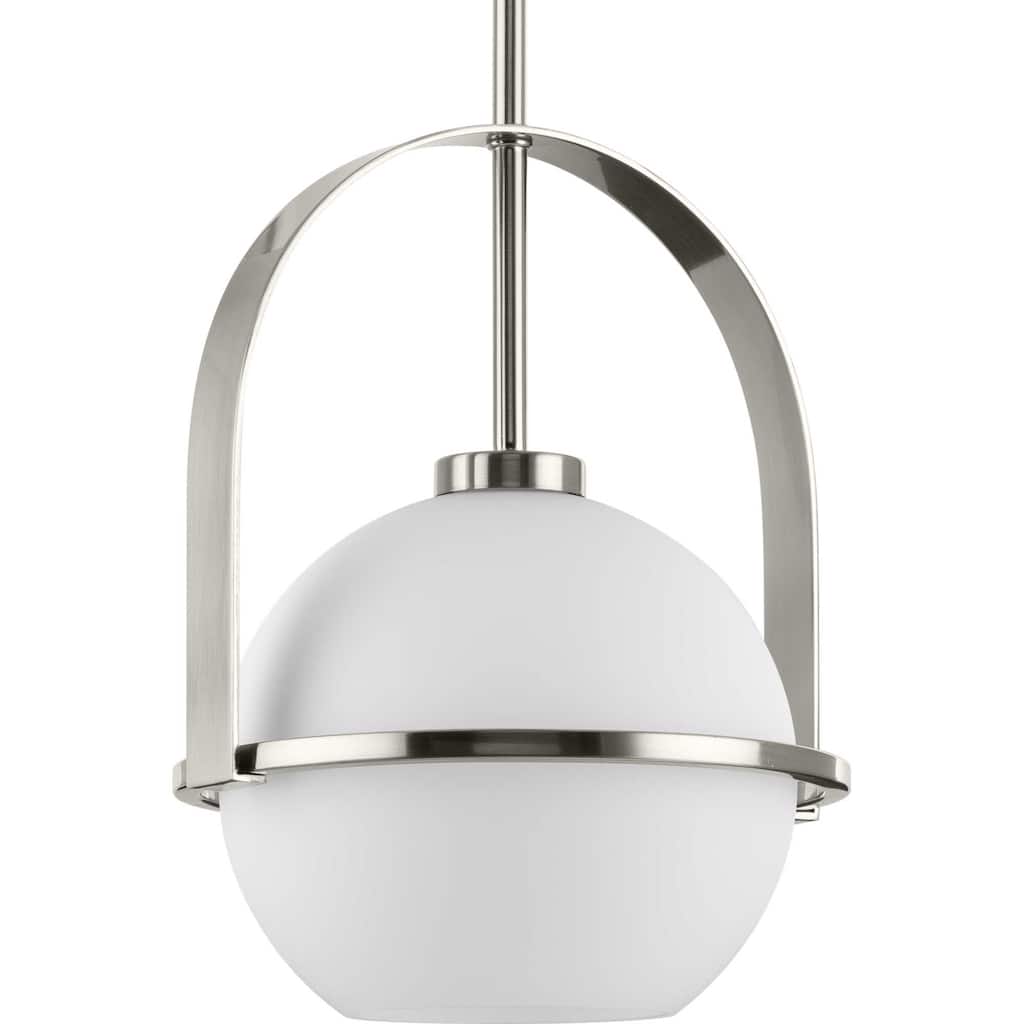 Progress Lighting P500358 Delayne 9" Wide Mini Pendant with Frosted