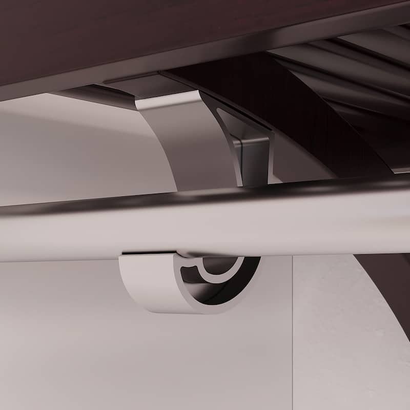 John Louis Home Solid Wood Reach-In Closet System with 6-Drawers Espresso