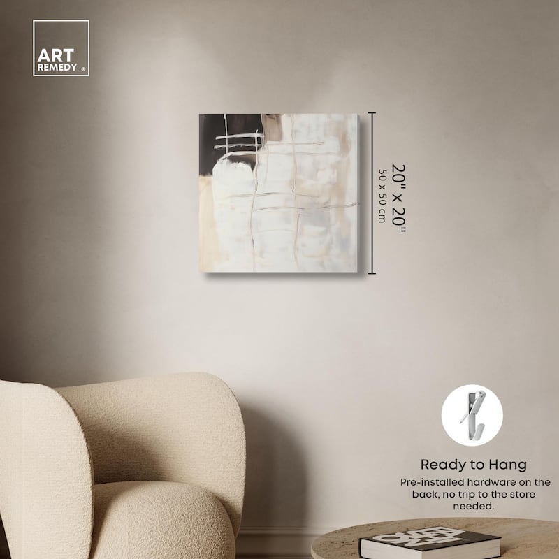Gestural Glyphs II Canvas by Art Remedy, Gallery Wrapped