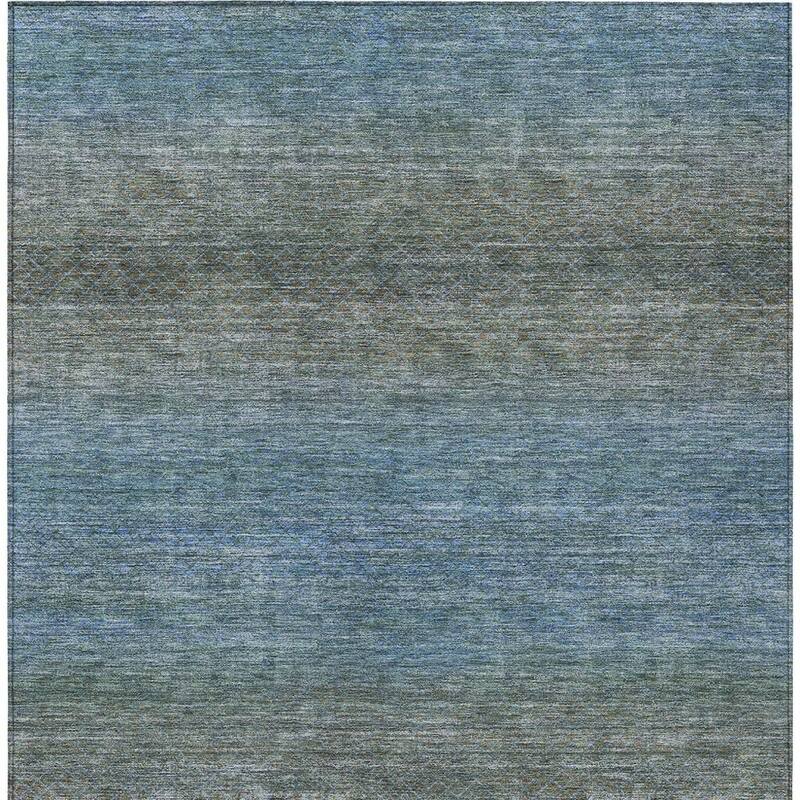 HomeRoots Geometric Transitional Rectangle Outdoor Rug