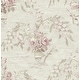 preview thumbnail 4 of 6, Seabrook Designs Carola Floral Vase Unpasted Wallpaper 20.5 in. W x 33 ft. L - Metallic Grey & Mauve