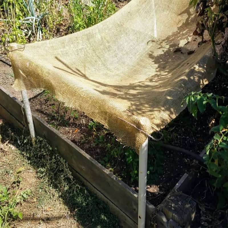 3.3 ft. x 100 ft. Economy 5.8 oz. Natural Burlap Fabric - Versatile Weed Barrier, Raised Bed Liner (100 Foot Roll)