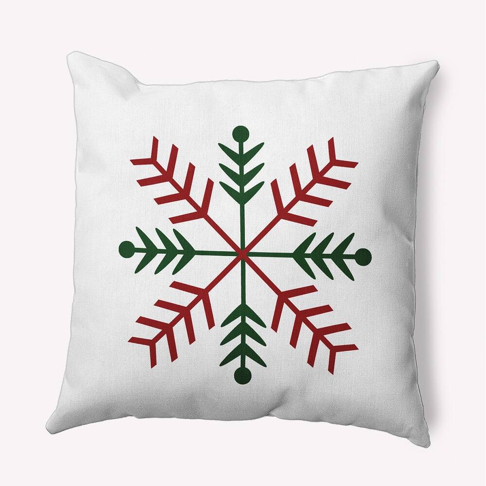 Winter Glow Snowflake Accent Pillow