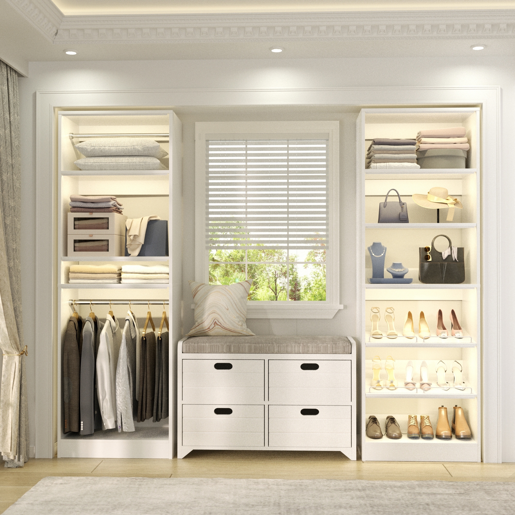激安通販の Cimly Racks Shoe with System Closet Freestanding 2 of Set テープ・マスキングテープ