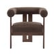 preview thumbnail 15 of 24, Gilbert Modern Upholstered Round Arm Accent Chair by Christopher Knight Home