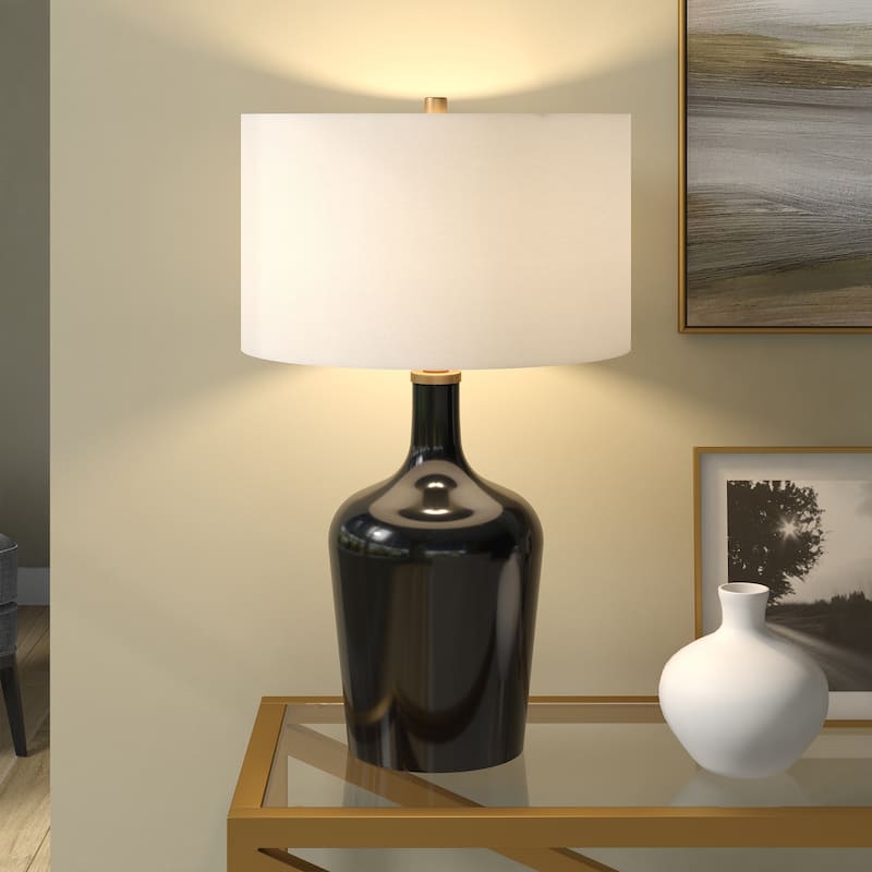 Sebago 25" Tall Table Lamp with Fabric Shade - 15" Wide