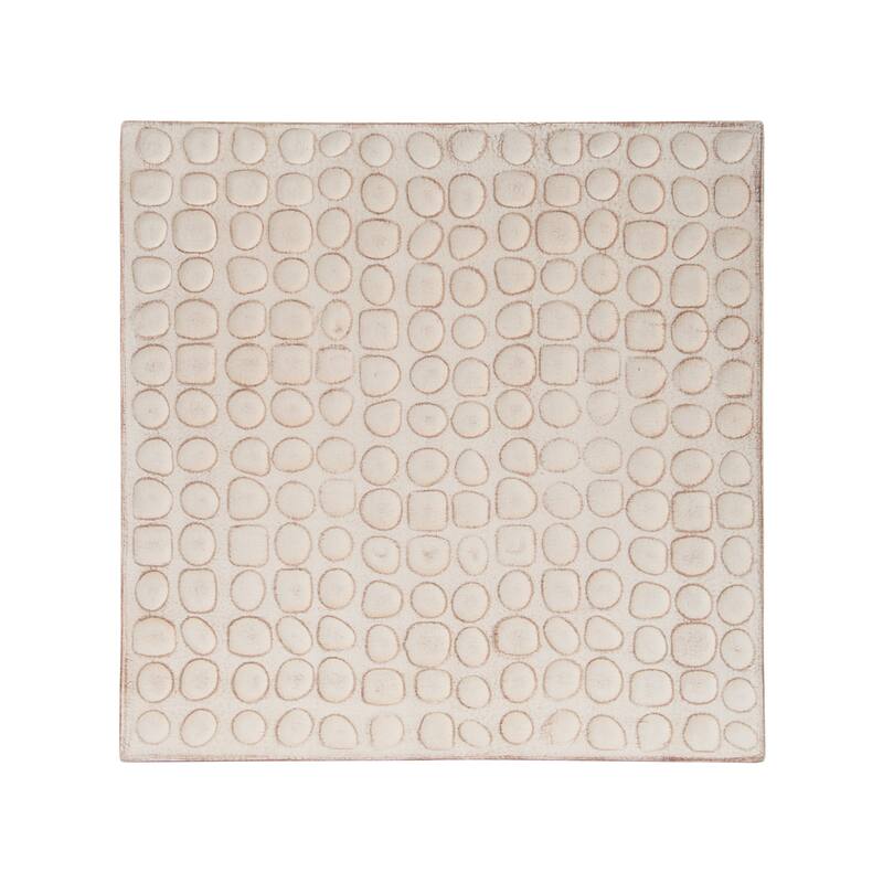 Modern Fluted Cube Accent Table Versatile Compact Side Table, Weather-Resistant & Waterproof for Indoor and Outdoor