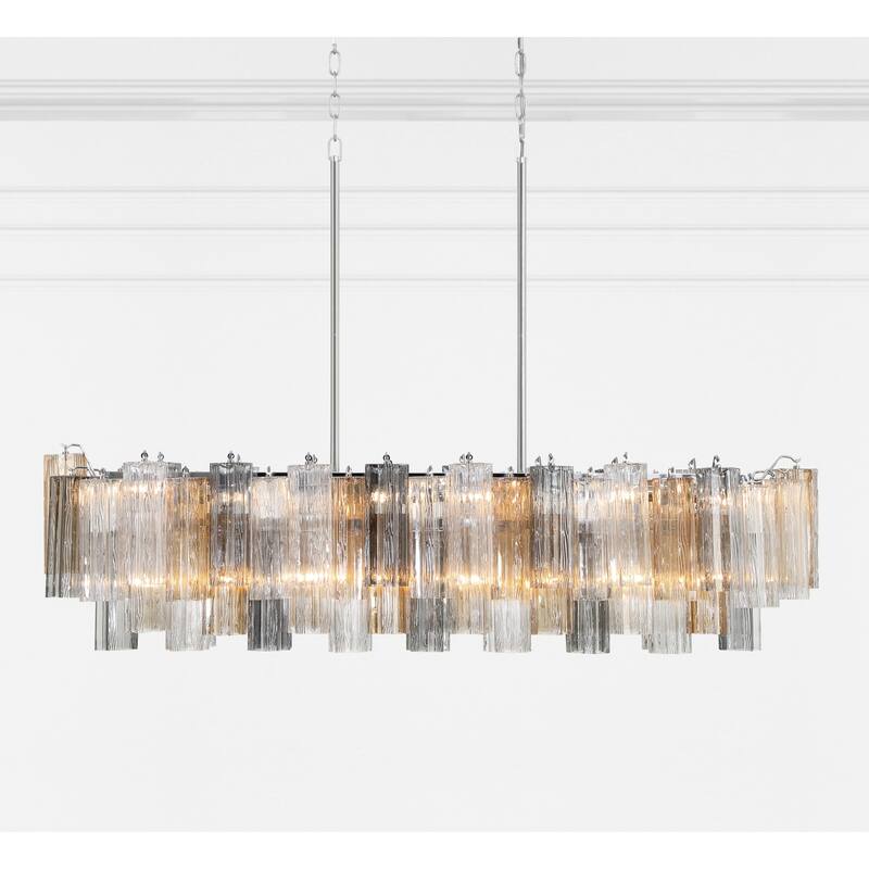 Crystorama Lighting Group ADD-317-AU Addis 14 Light 52" Wide Crystal