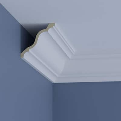 6 1/4"H x 6 3/8"P x 9"F x 96"L Emma Crown Moulding - 1-Pack