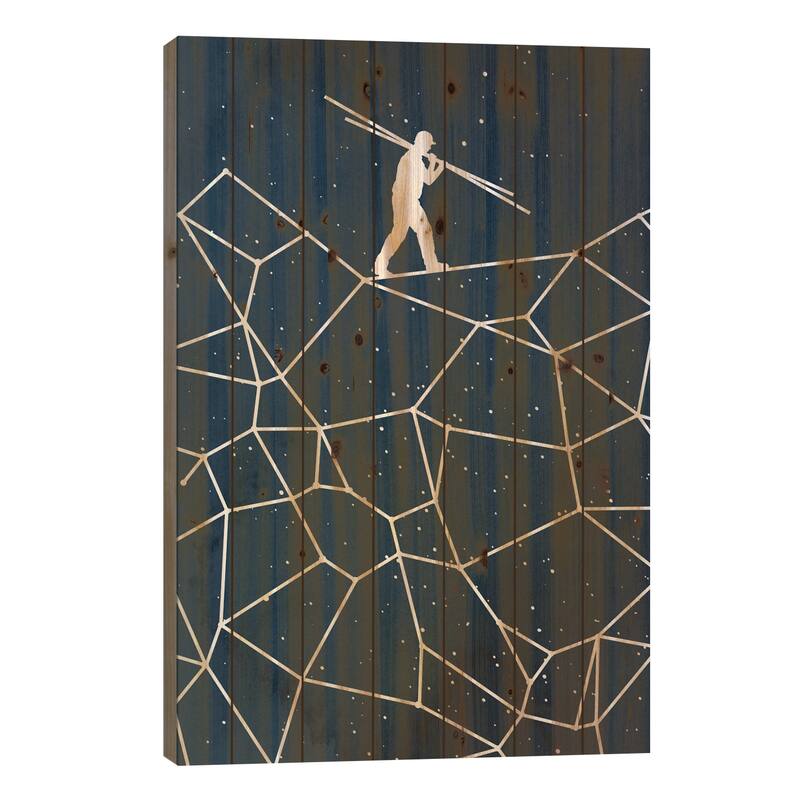 Constellate Print On Wood by Rob Dobi - Multi-Color - 40x26x1.5