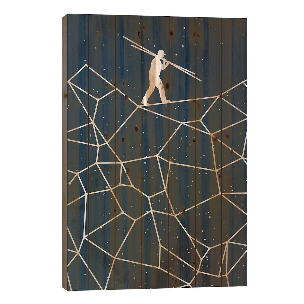 Constellate Print On Wood by Rob Dobi - Multi-Color