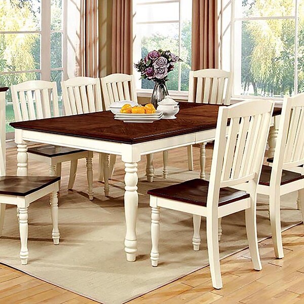Furniture of America Bethannie Cottage Style 2-tone Dining Table. Opens flyout.
