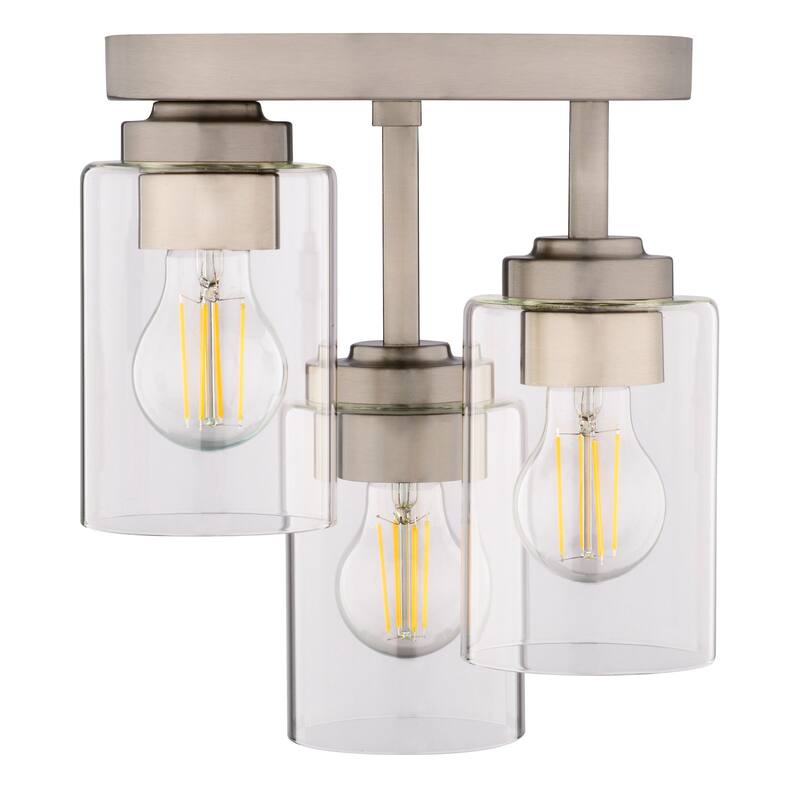 Vaxcel Lighting C0327 Park Ridge 3 Light 11" Wide Semi-Flush Ceiling