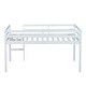 preview thumbnail 25 of 45, Wooden Low Height Twin Size Loft Bed with Ladder,Strengthened Slats