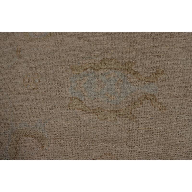 Earth Tone Vegetable Dye Oushak Area Rug Hand-Knotted Wool Carpet - 8'2"x 9'8"