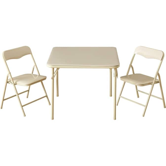 Heritage Kids 3 Piece Activity Table and Chair Set - Beige