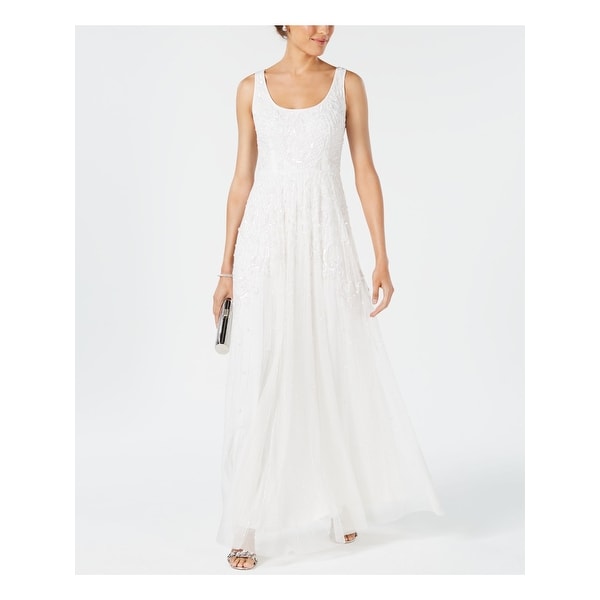 ivory beaded maxi dress