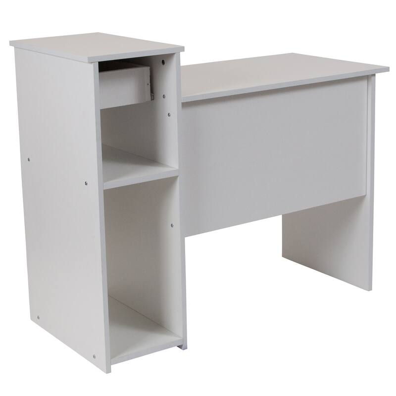 Computer Desk with Shelves and Drawer
