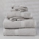 preview thumbnail 147 of 159, Superior Egyptian Cotton Pile Heavyweight 6-Piece Towel Set 6-Piece Set - Silver