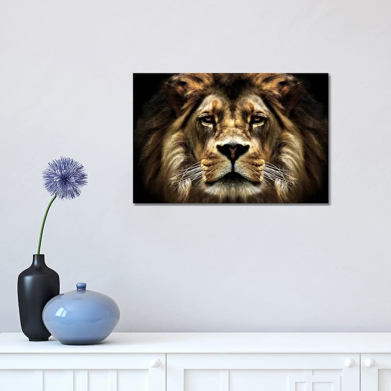 iCanvas "The Lion" by SD Smart Canvas Print - 12x18x1.5
